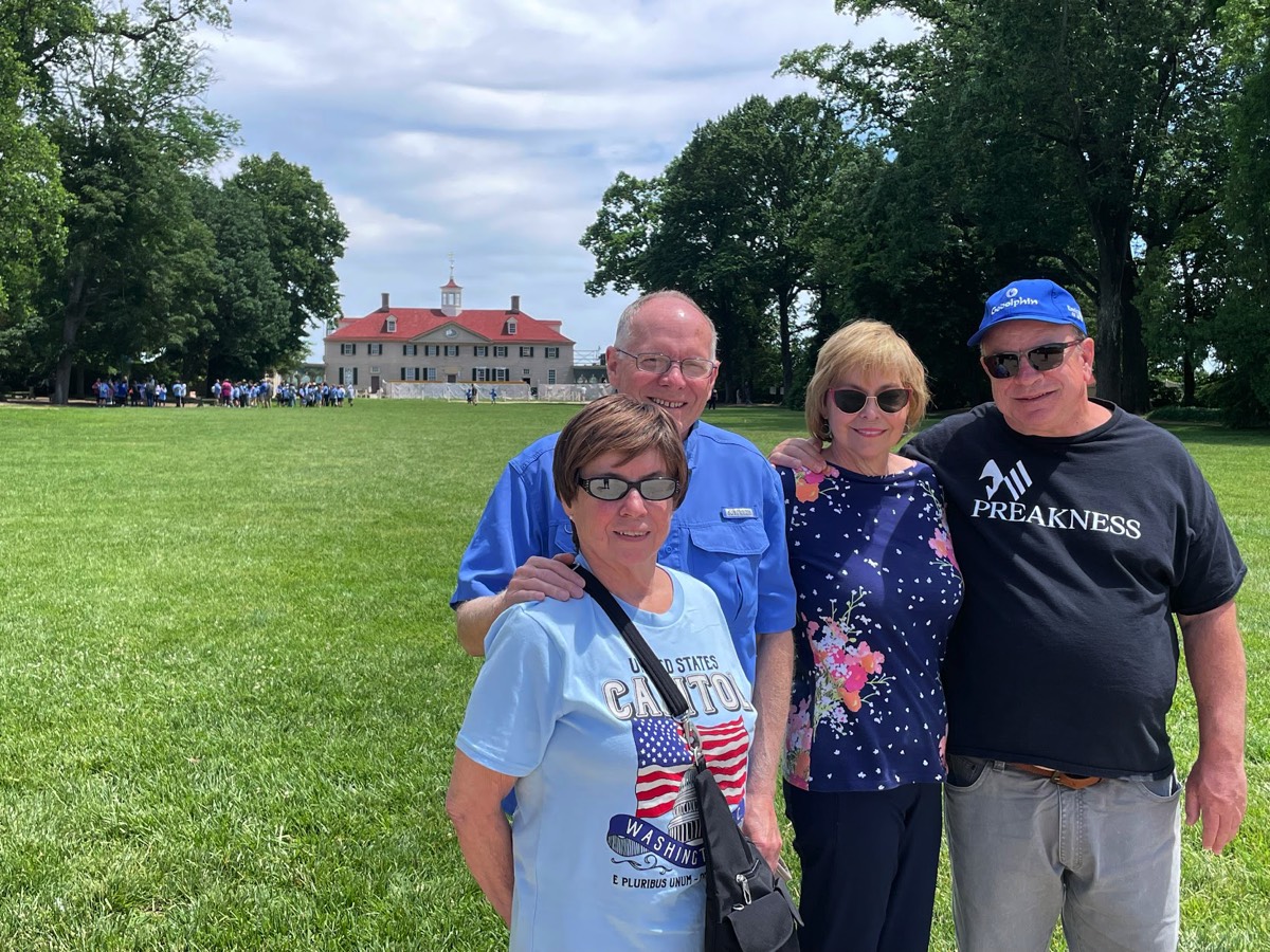The McCollum family from Roseburg, Oregon visiting Mount Vernon in May 2025